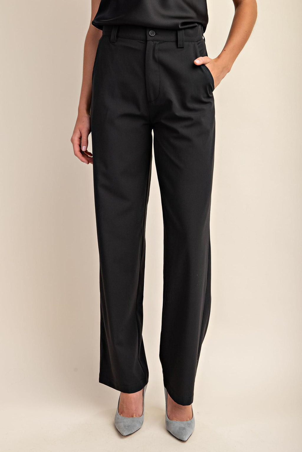 Tailored Pants with Side Pockets