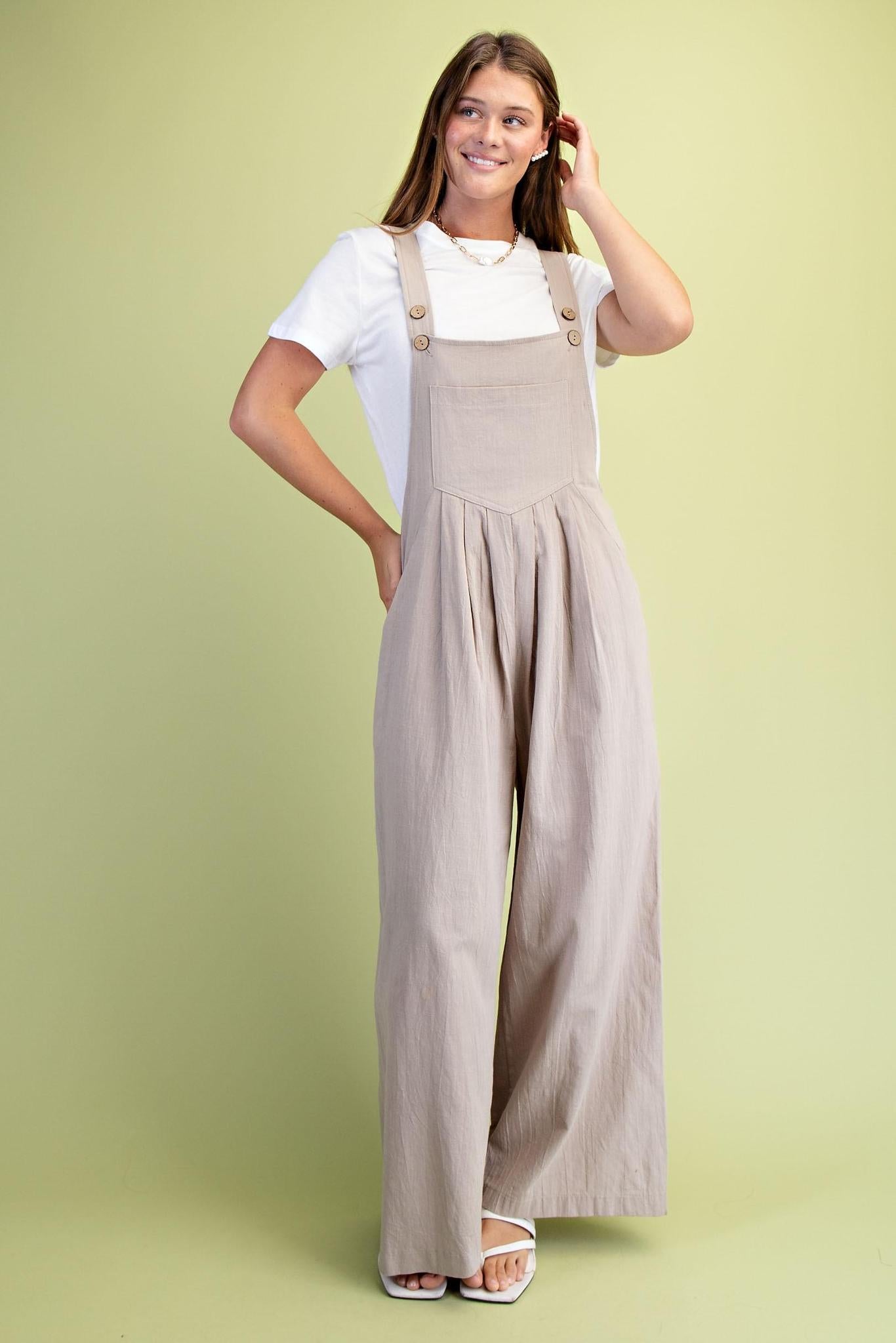 Pintuck Detail Overall