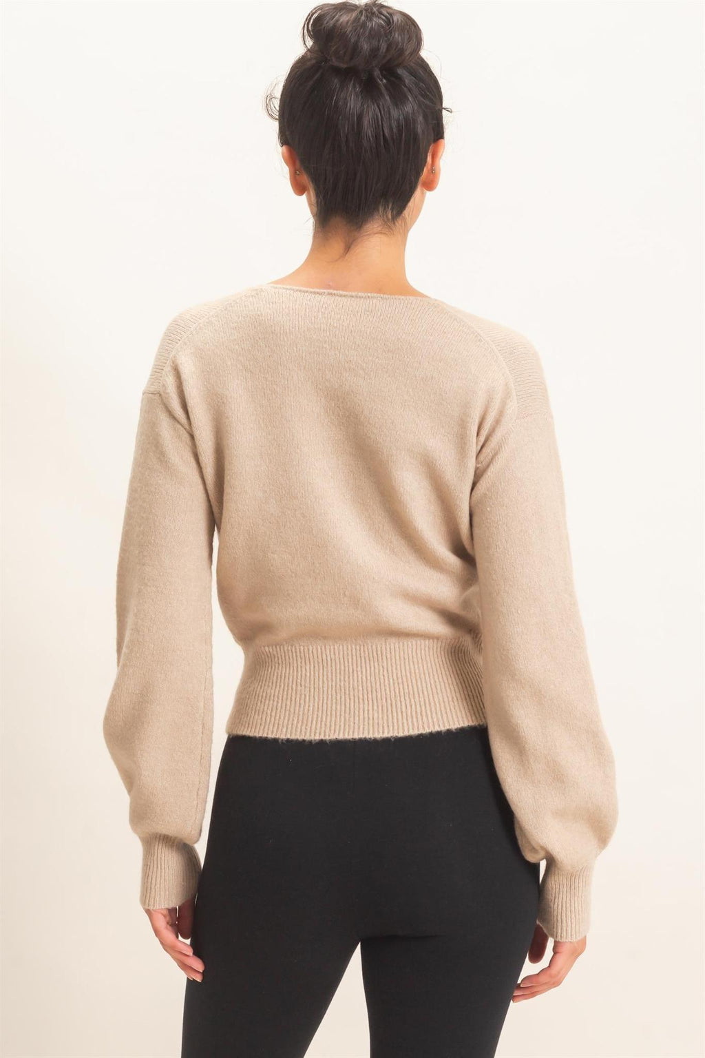 Wrap V-Neck Sweater