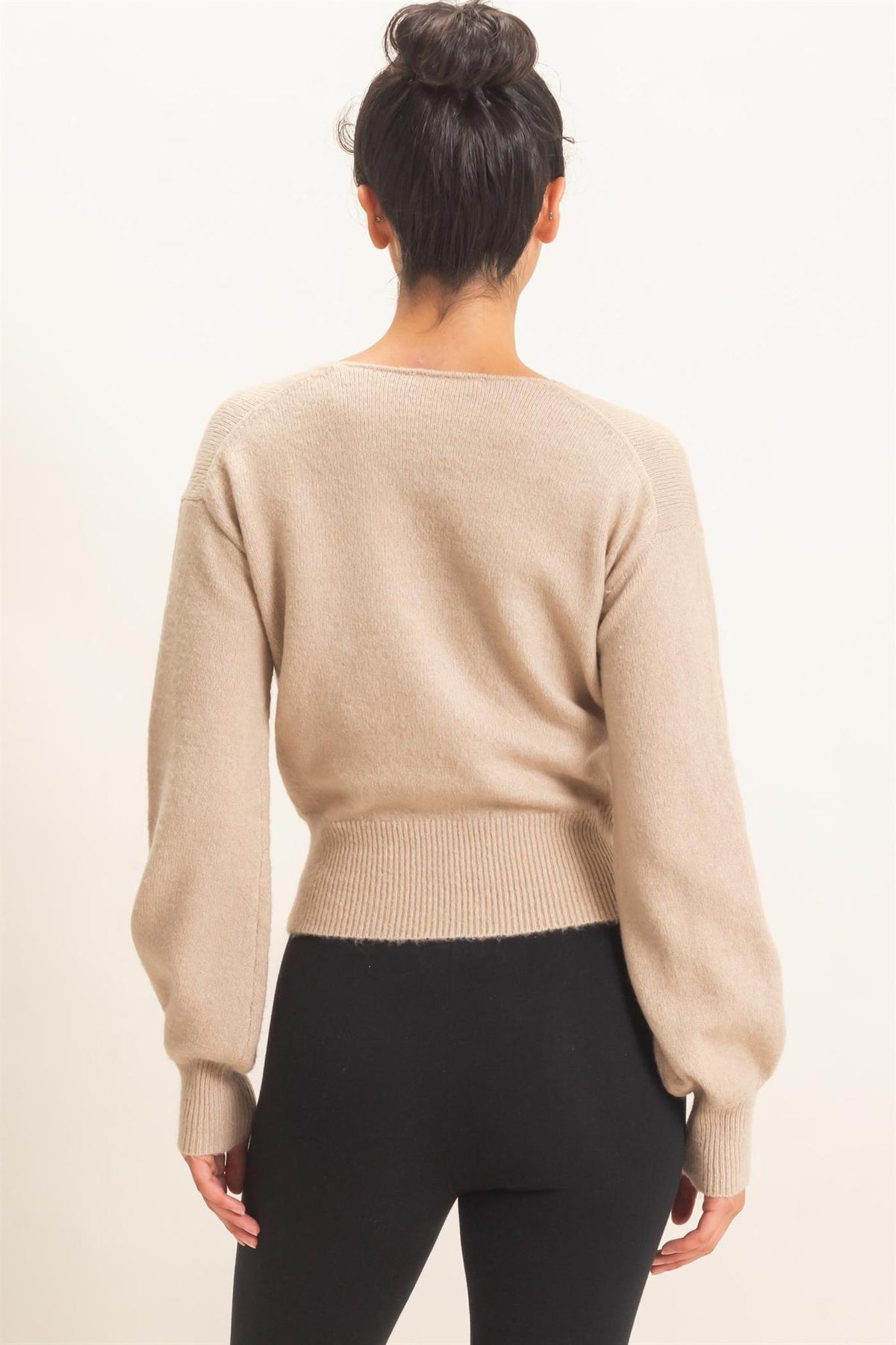 Wrap V-Neck Sweater