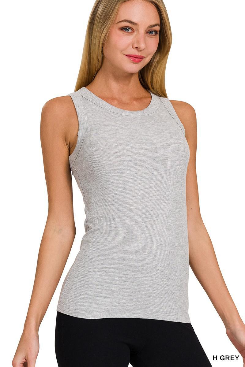 Ribbed Crew Tank Top