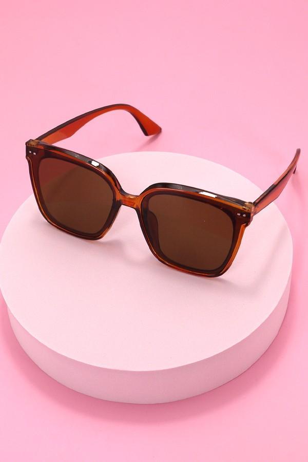 Acetate Square Cateye Sunglasses Set