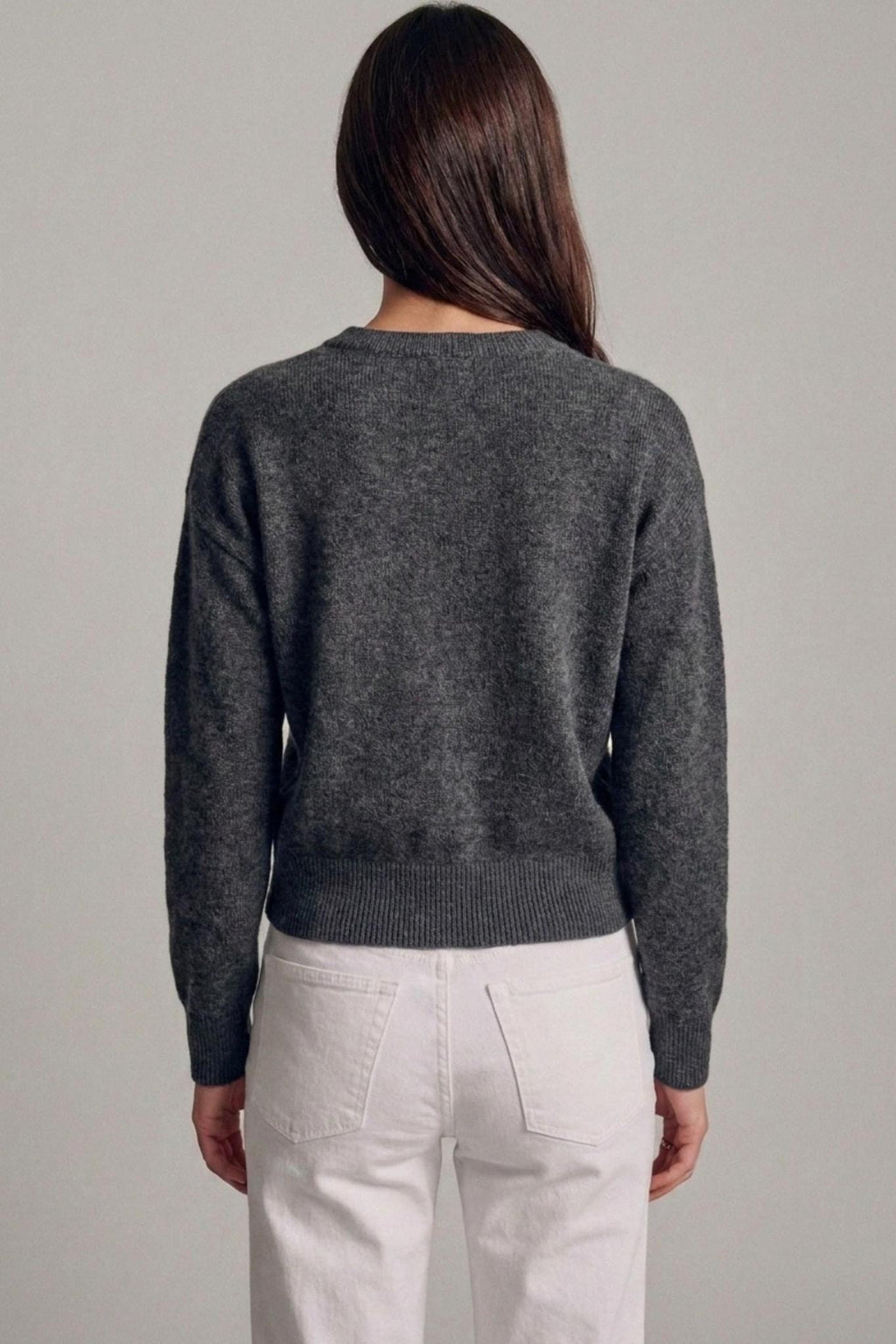Classic Long Sleeve Crewneck Sweater Top