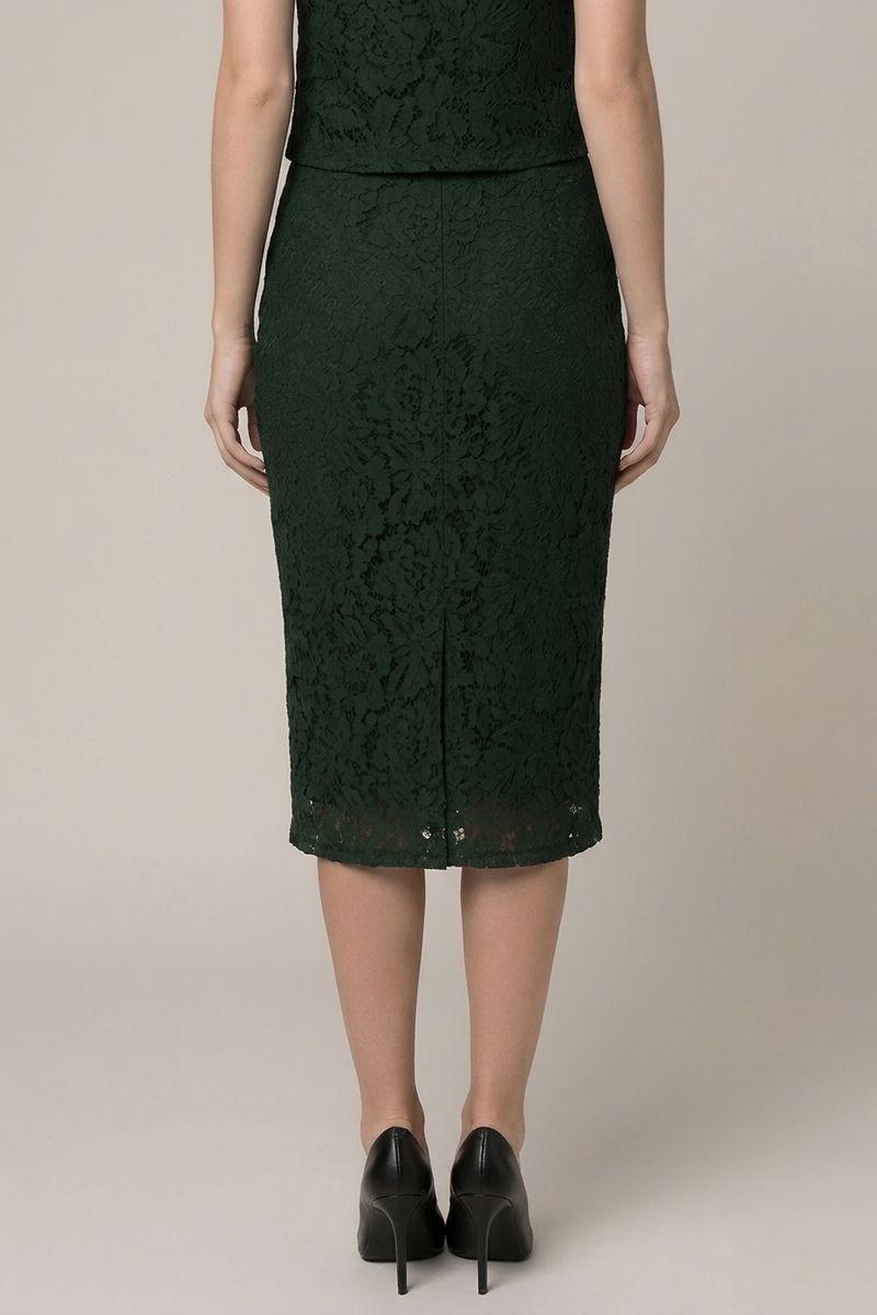 Lace Border Midi Skirt