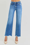 Tummy Control High-Rise Ankle Straight Jeans