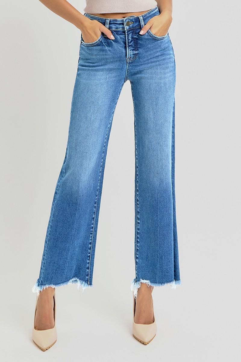 Tummy Control High-Rise Ankle Straight Jeans