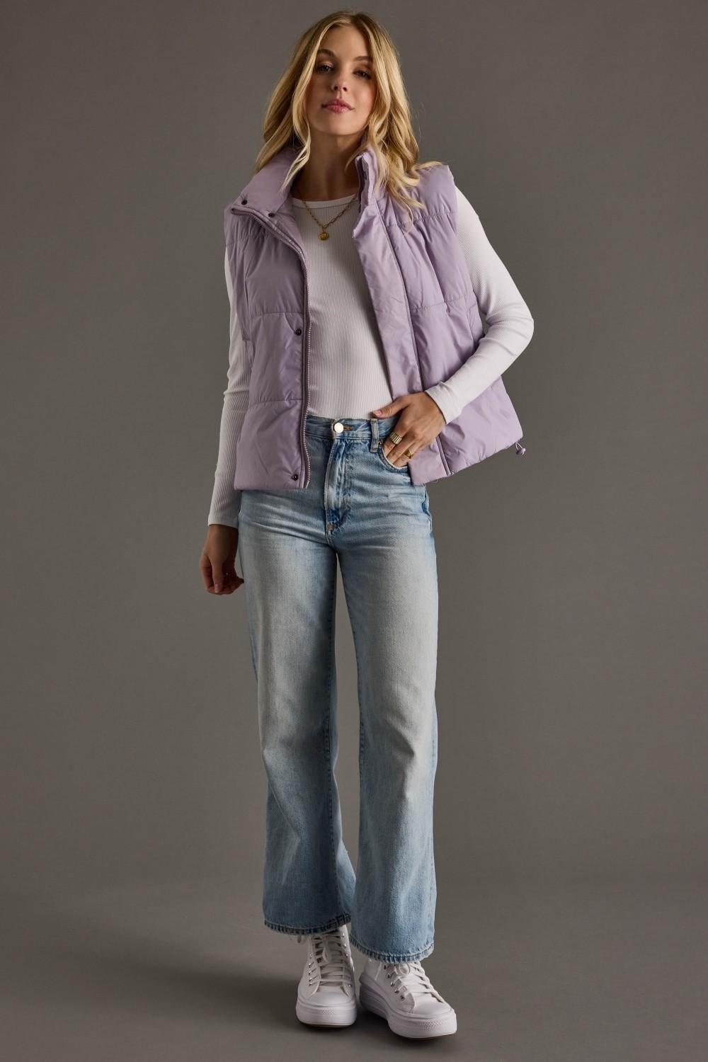 Light Sage Puffer Vest