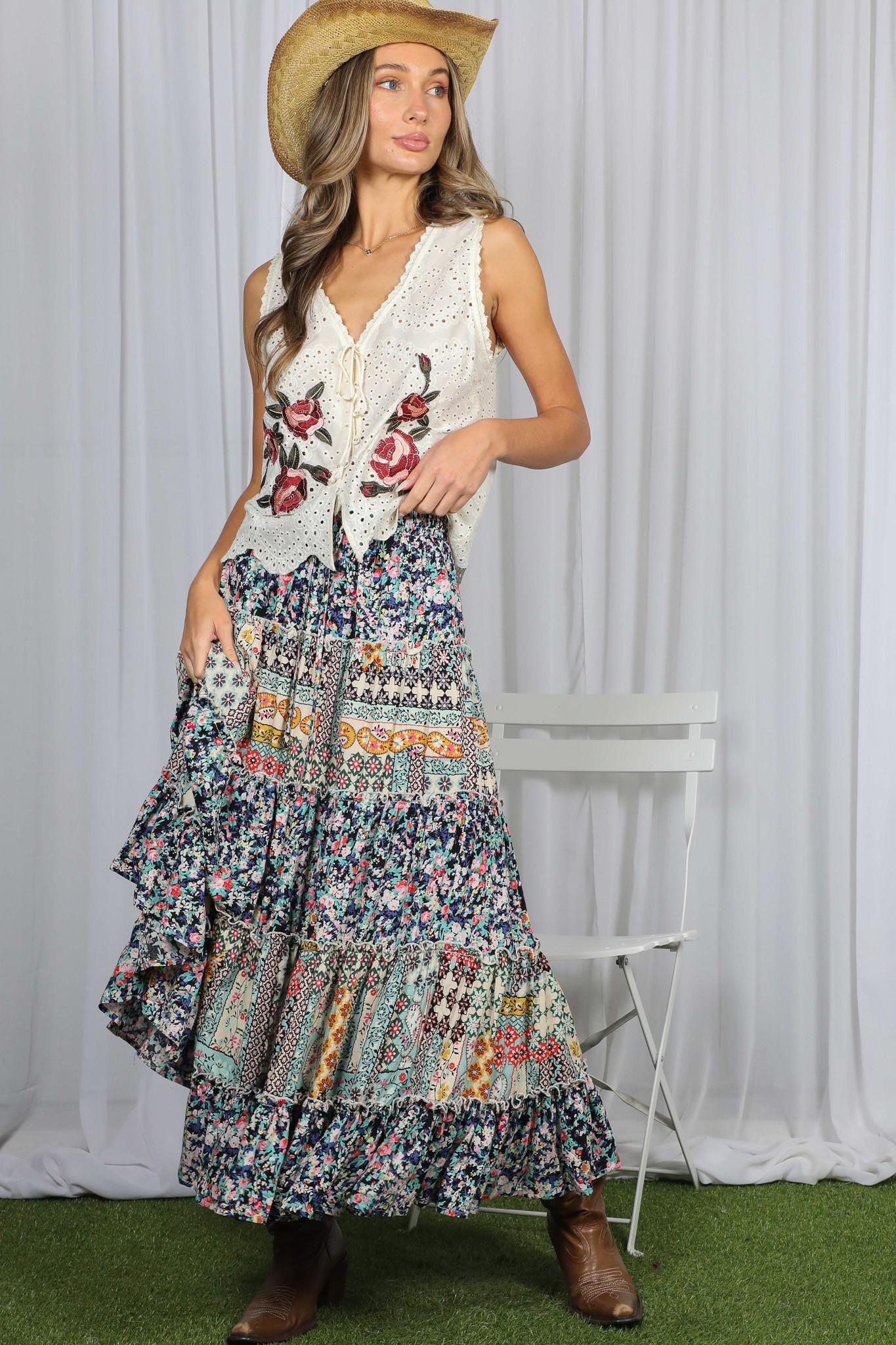 Boho-Inspired Maxi Skirt