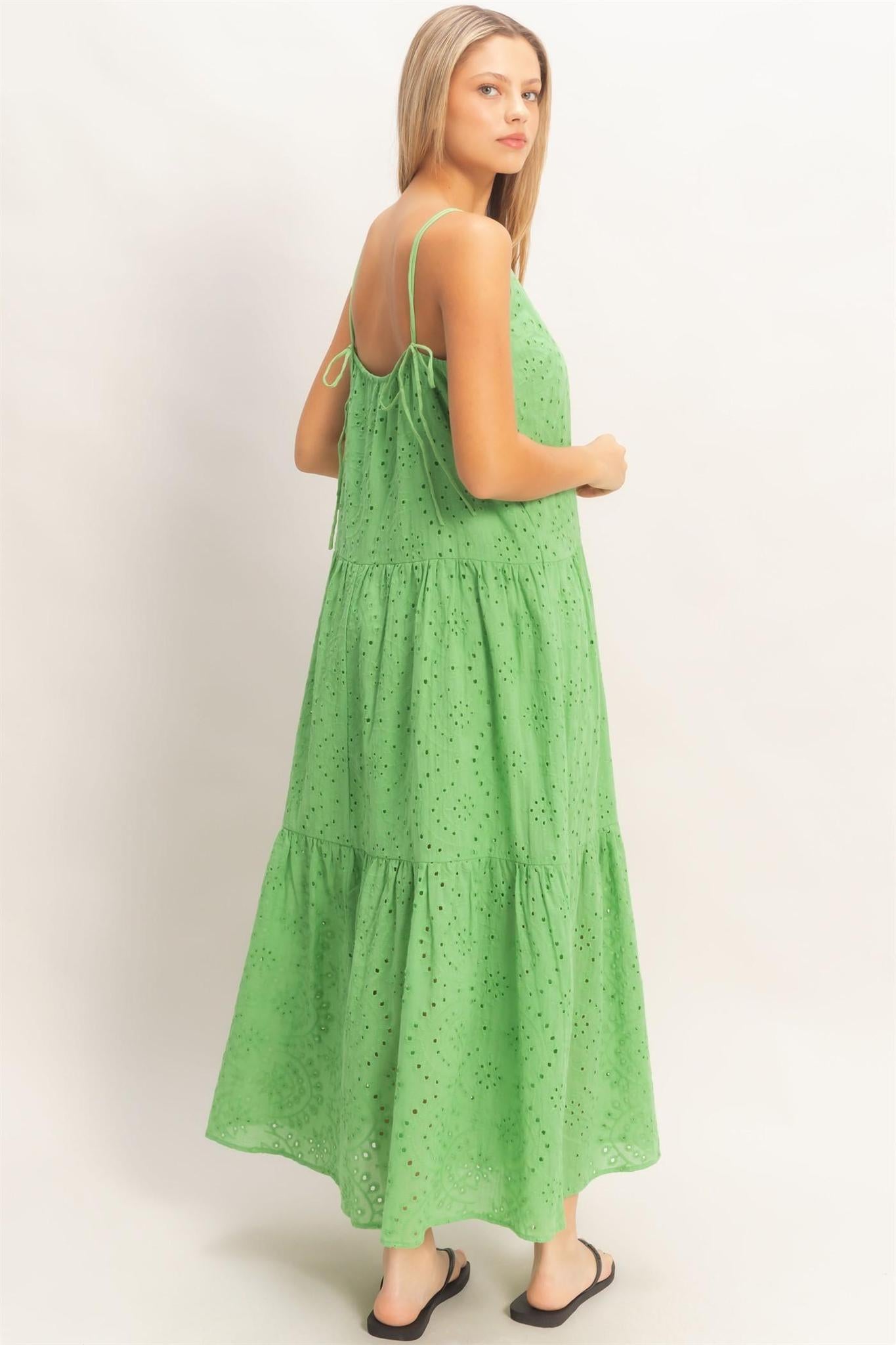 Tiered Spaghetti Strap Maxi Dress