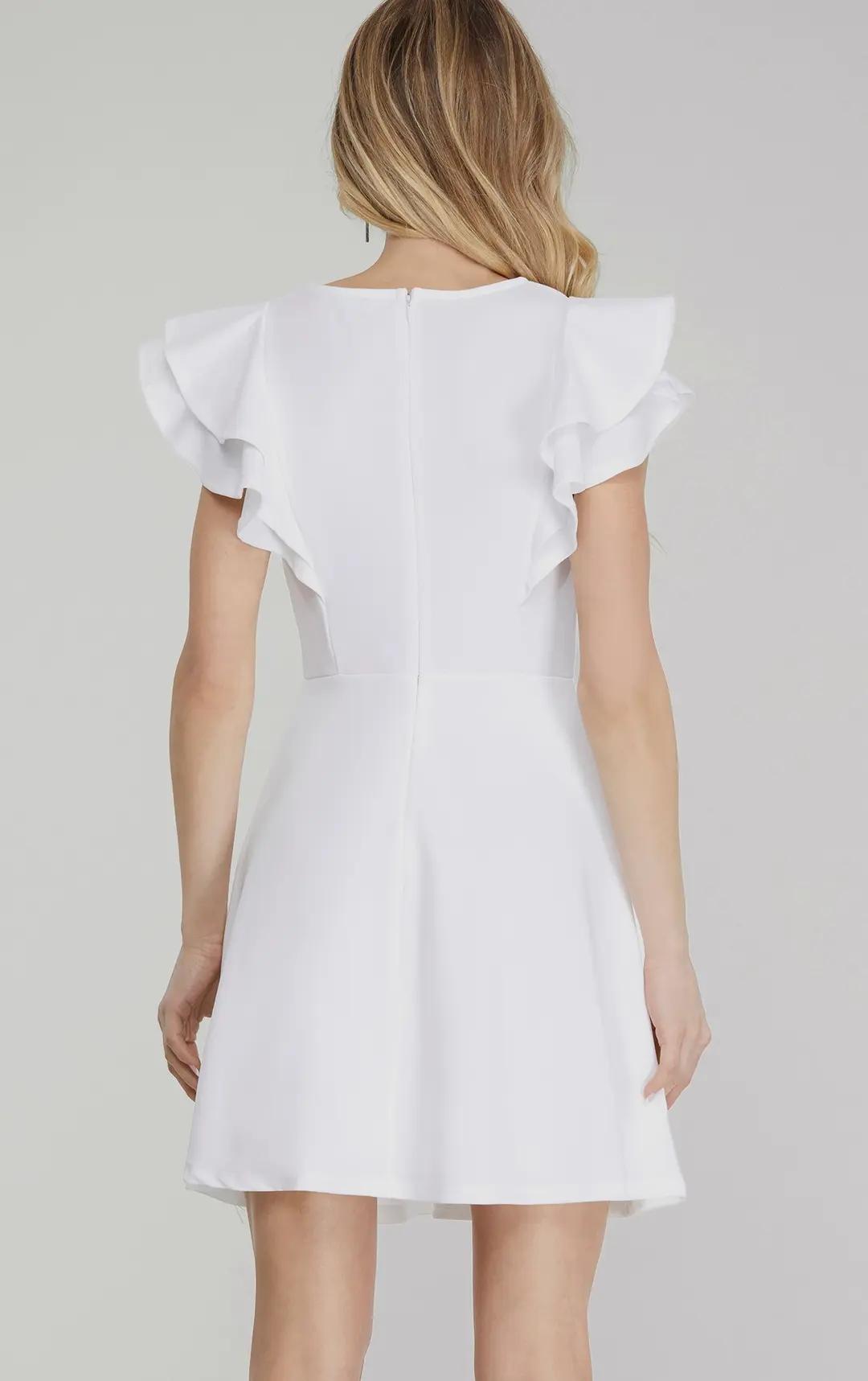 Flutter Sleeve Heavy Knit Dress