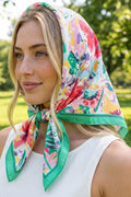 Painterly Abstract Floral Square Scarf