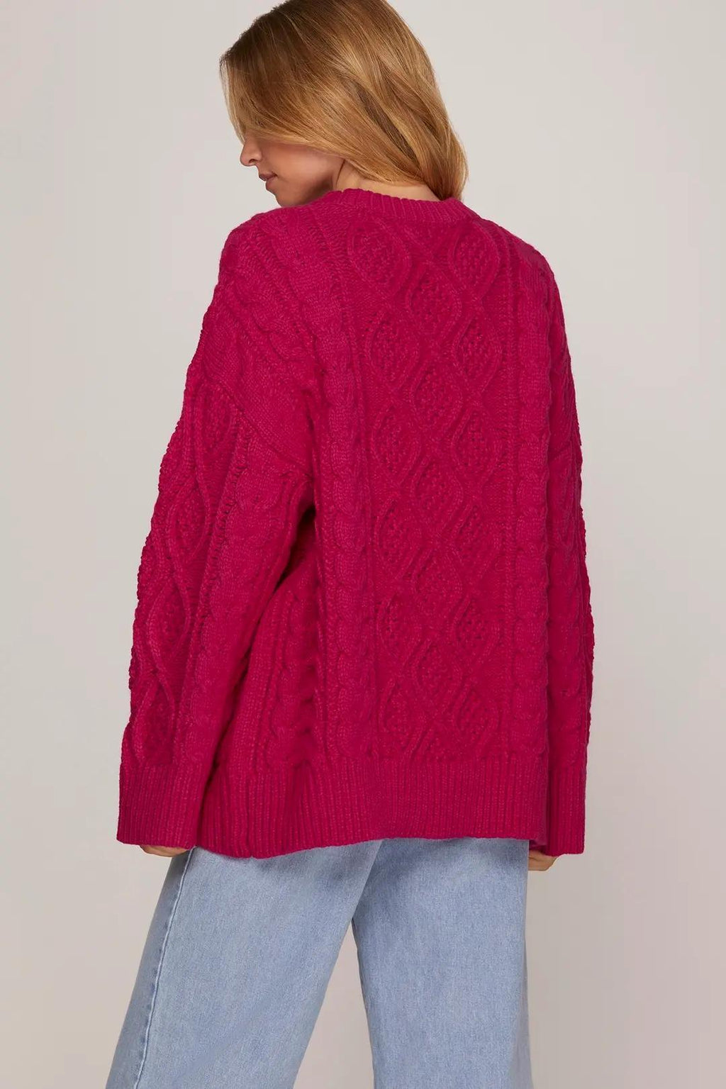 Oversized Cable Knit Sweater