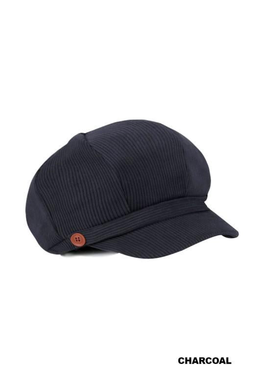 Corduroy Cabbie Hat