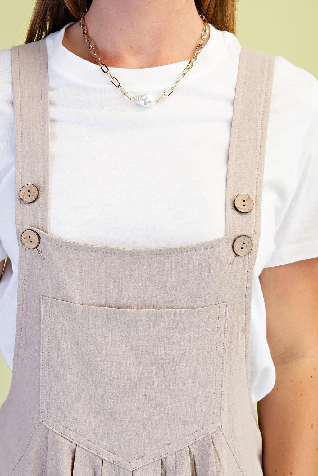 Pintuck Detail Overall