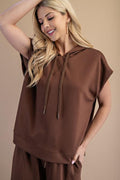 Elevated Double Soft Knit Sleeveless Hoodie