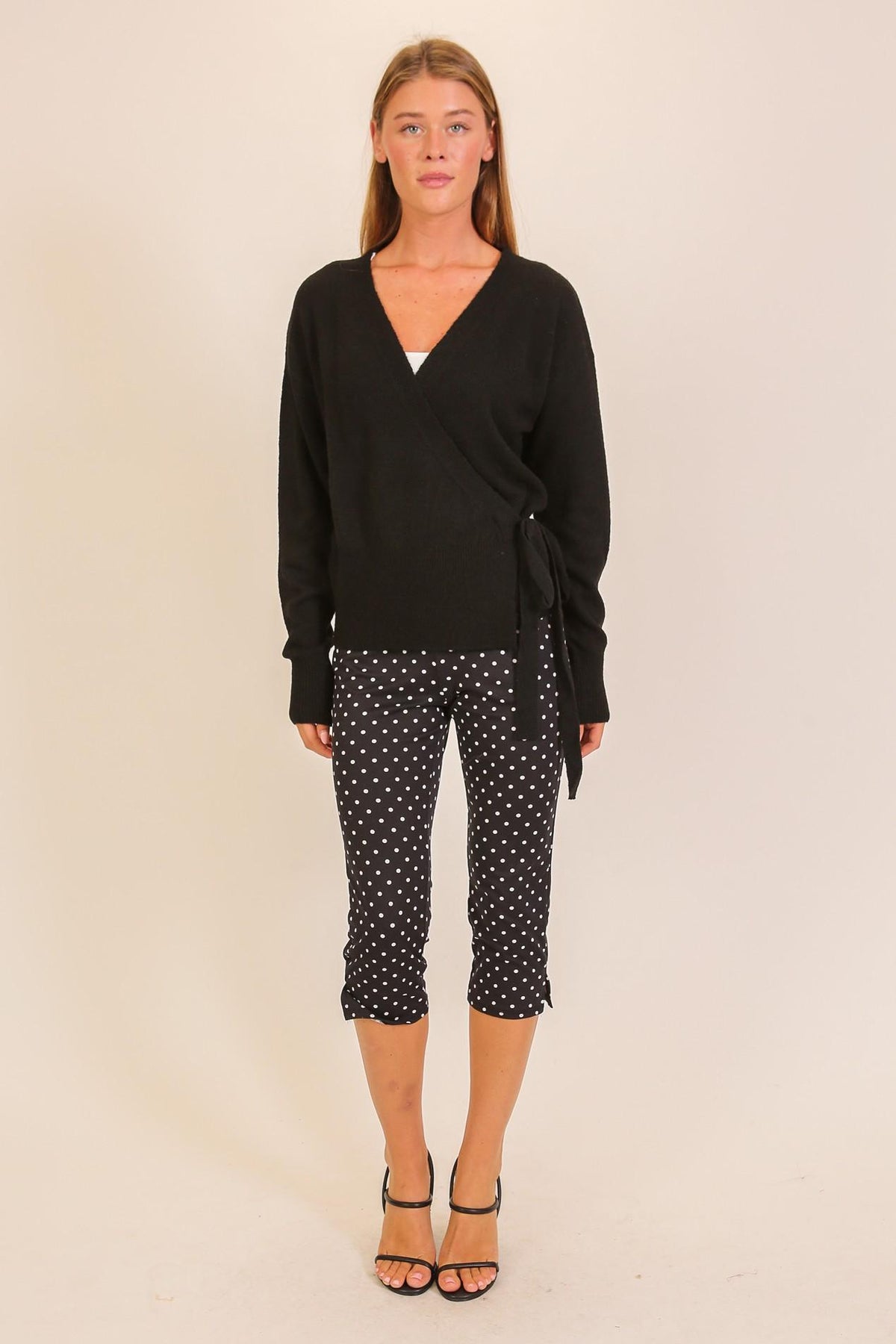 Soft Knit Wrap Sweater