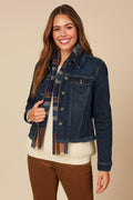 Frayed Hem Denim Jacket