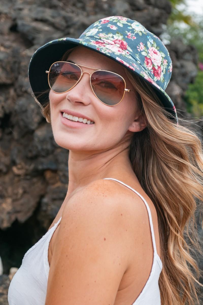 Reversible Floral Bucket Hat