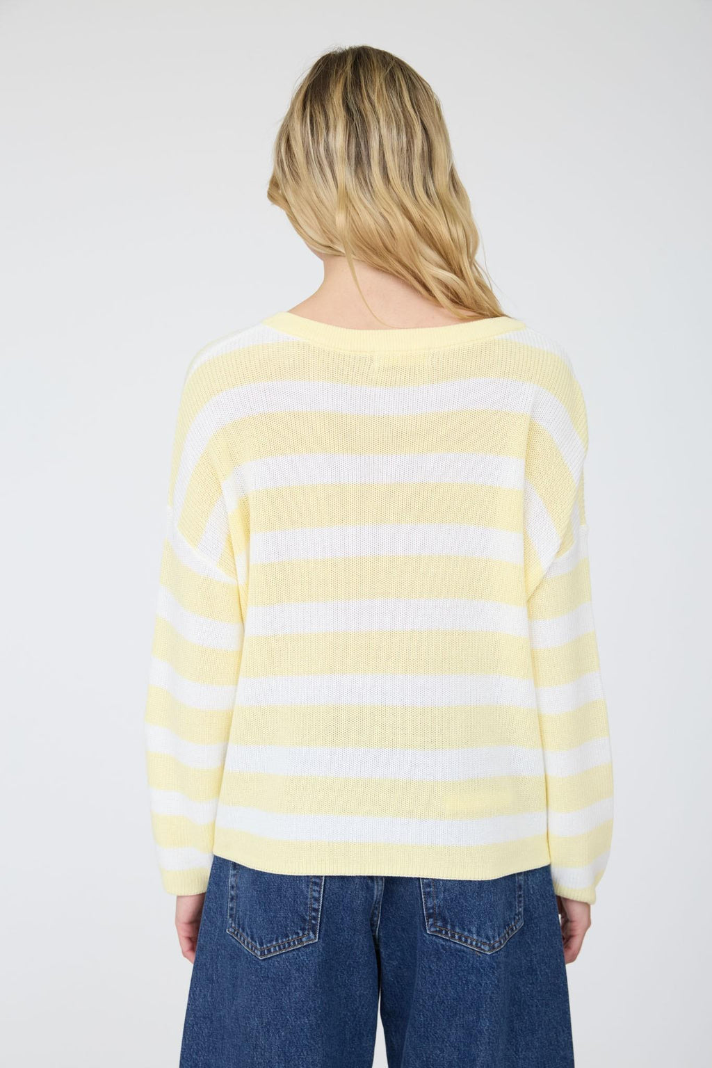 Stripe Long Sleeve Cozy Knit Top