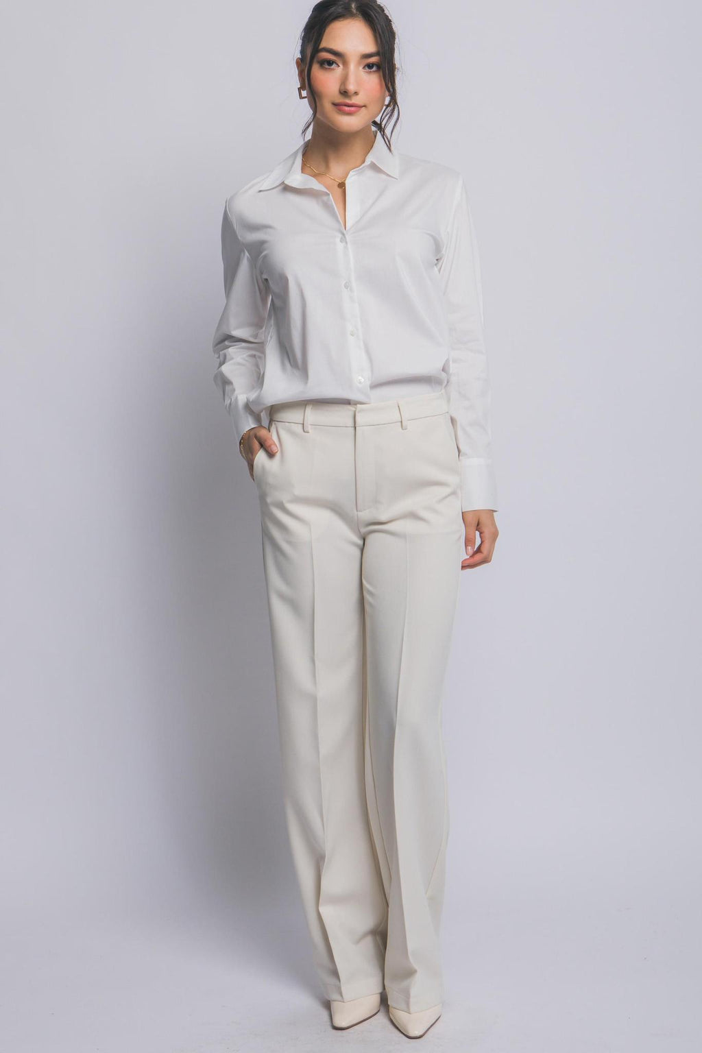 Classic Button-Up Poplin Shirt
