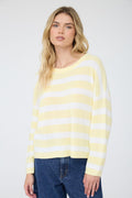Stripe Long Sleeve Cozy Knit Top