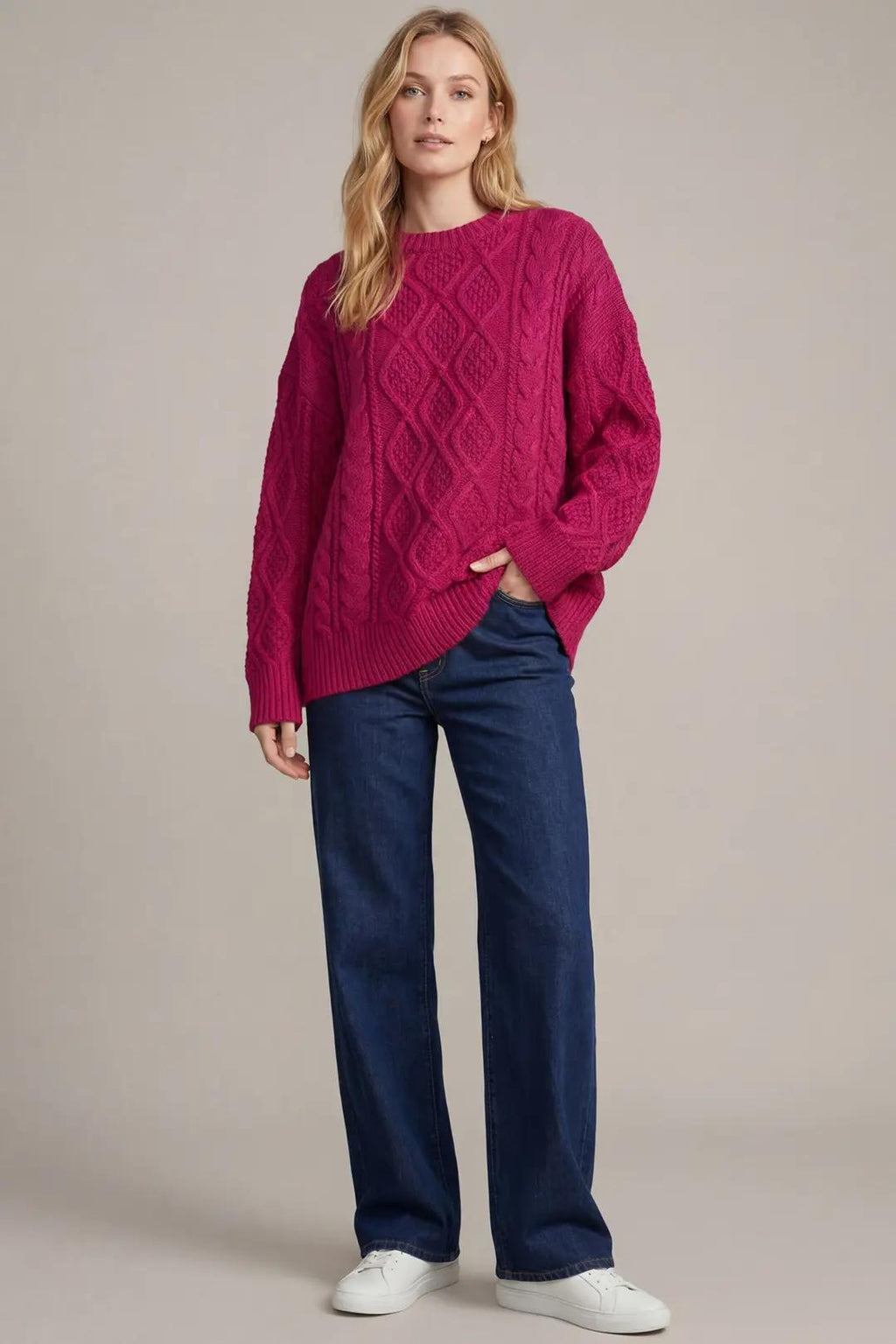 Oversized Cable Knit Sweater