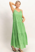 Tiered Spaghetti Strap Maxi Dress