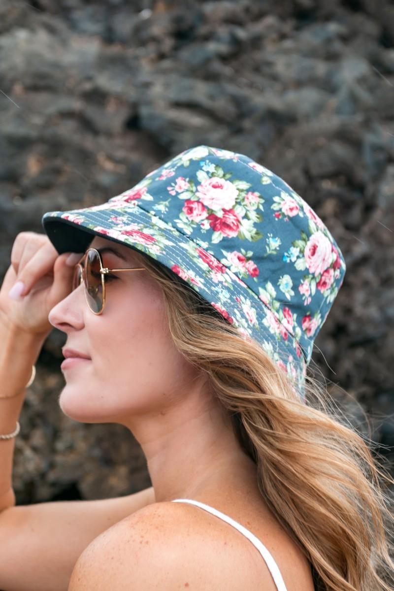 Reversible Floral Bucket Hat