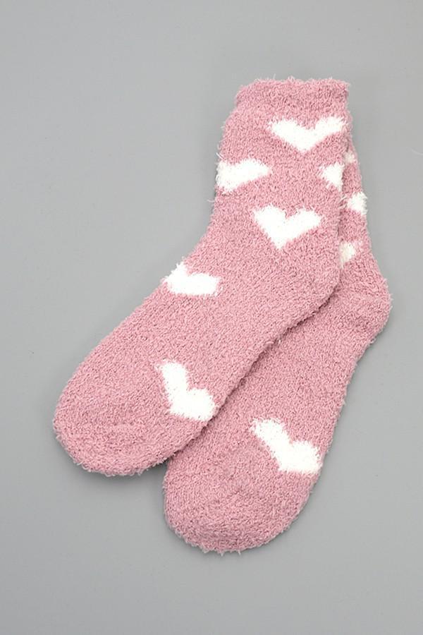 Valentine’s Day fuzzy socks