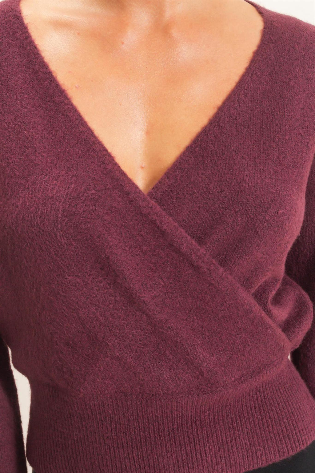 Wrap V-Neck Sweater