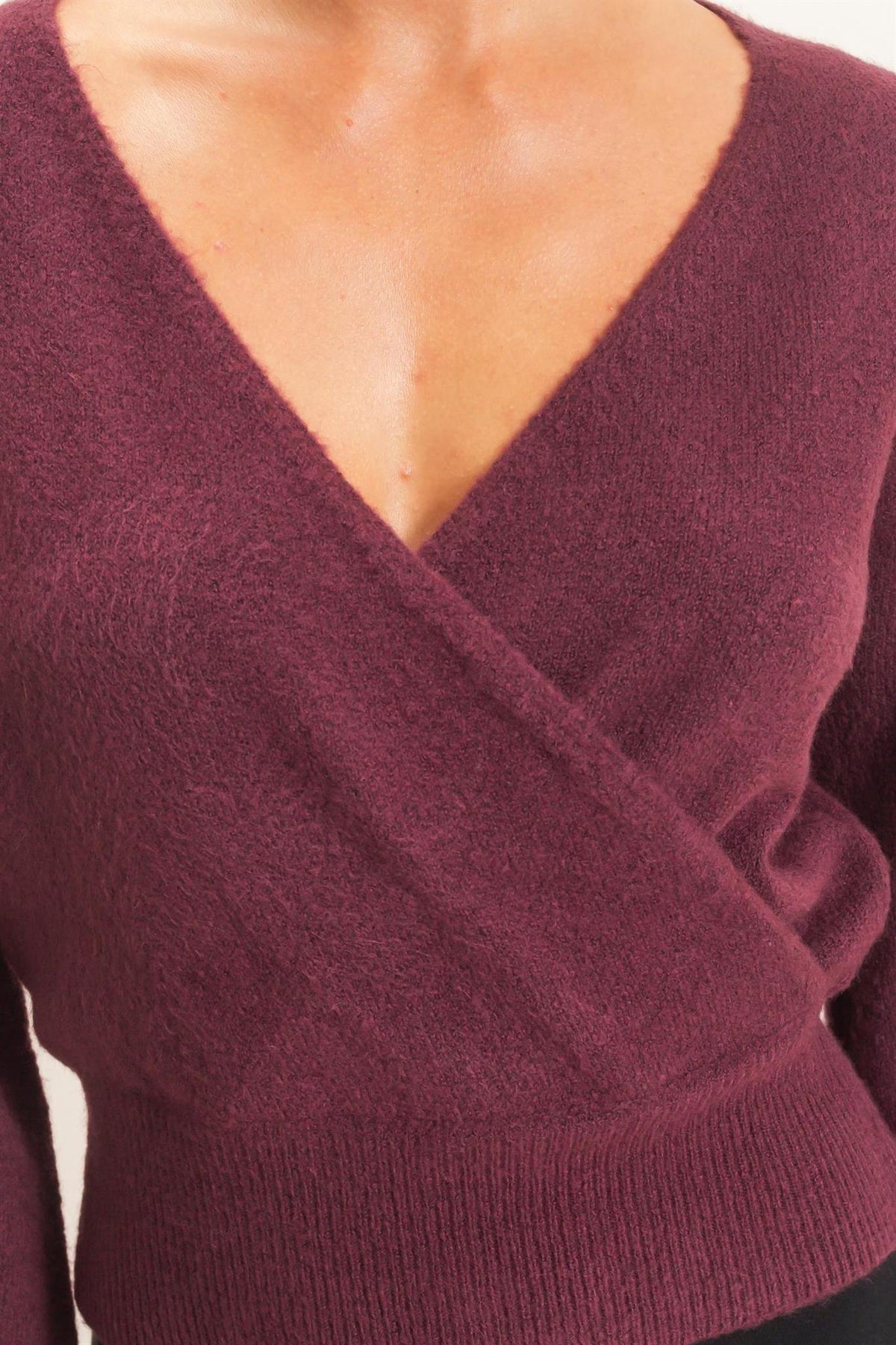 Wrap V-Neck Sweater