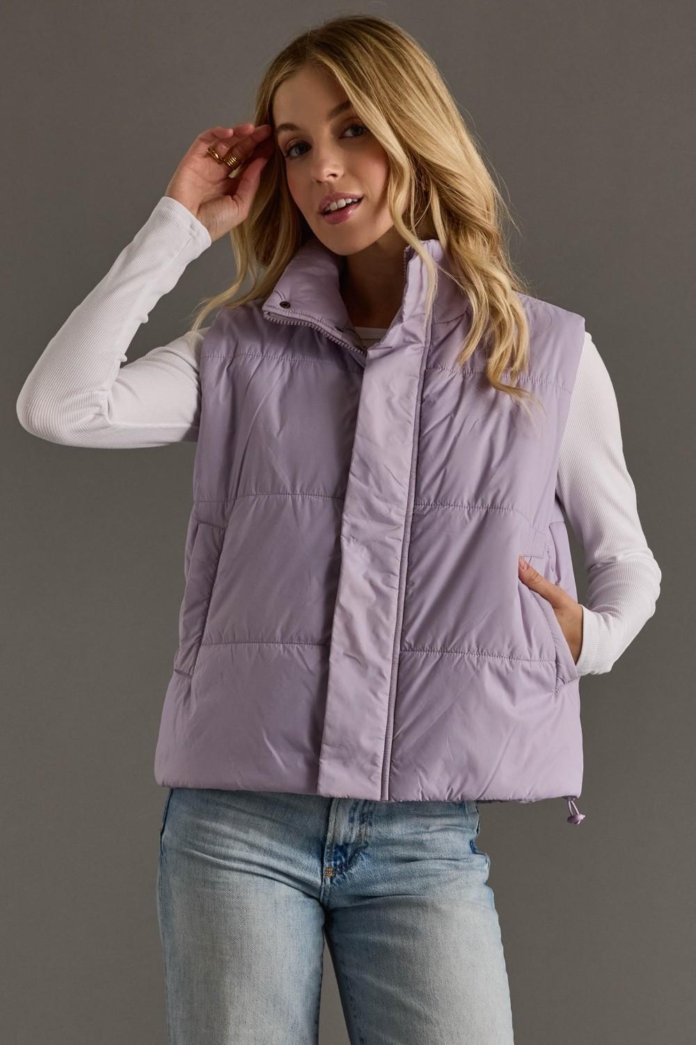 Light Sage Puffer Vest