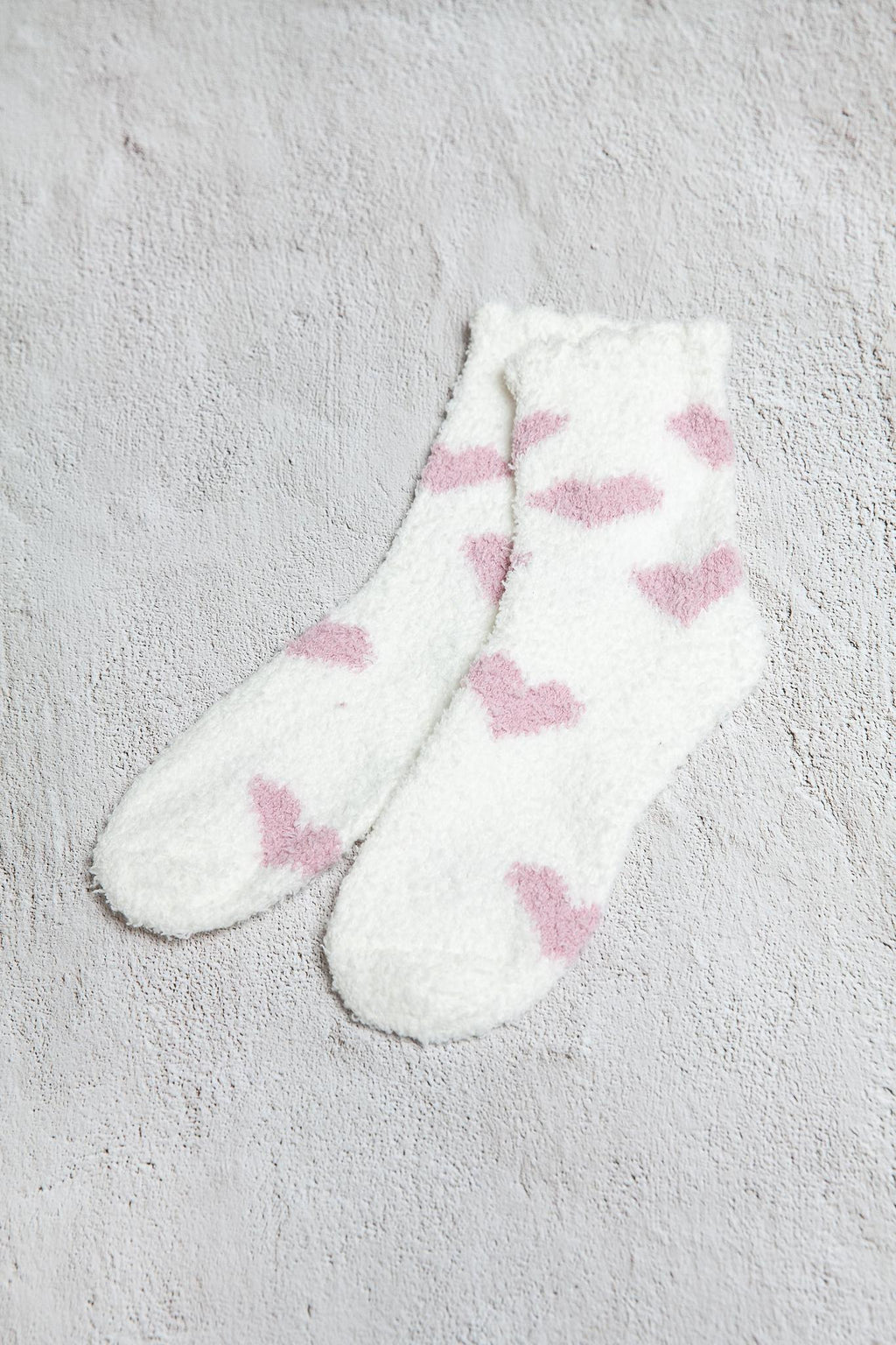 Valentine’s Day fuzzy socks