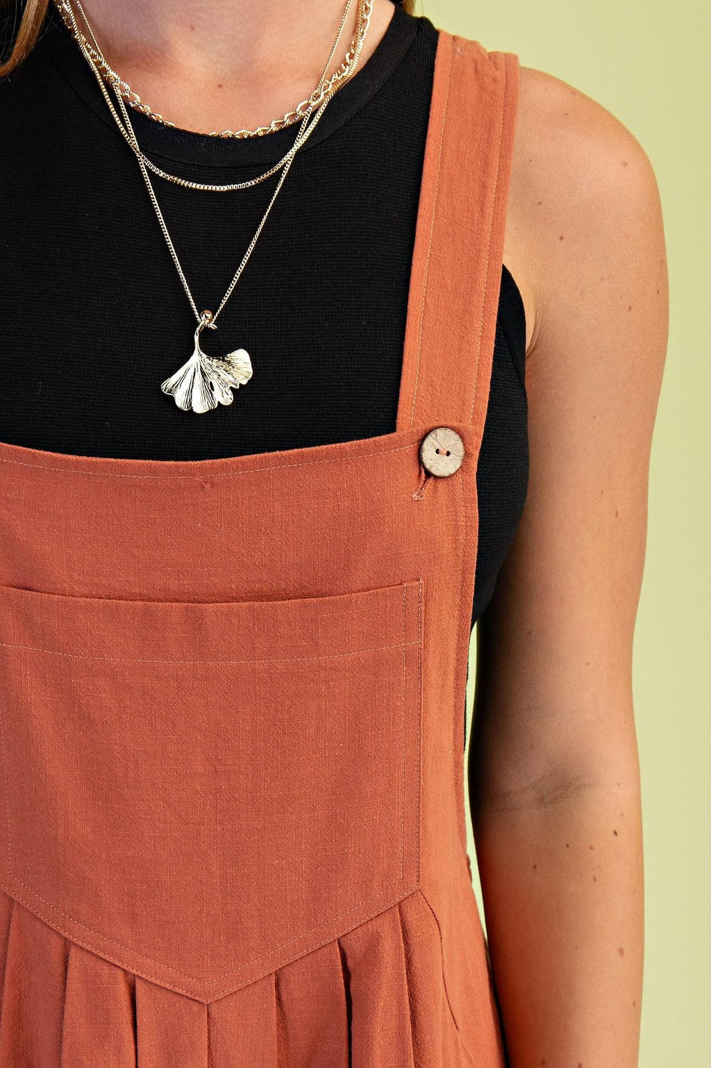 Pintuck Detail Overall