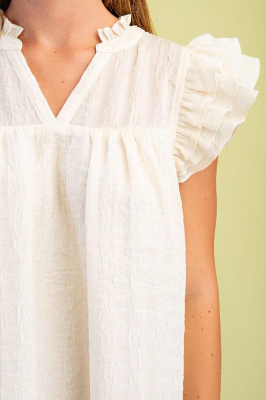 Metallic Embossed Mini Dress