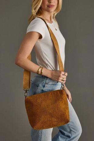 Corduroy Crossbody Bag
