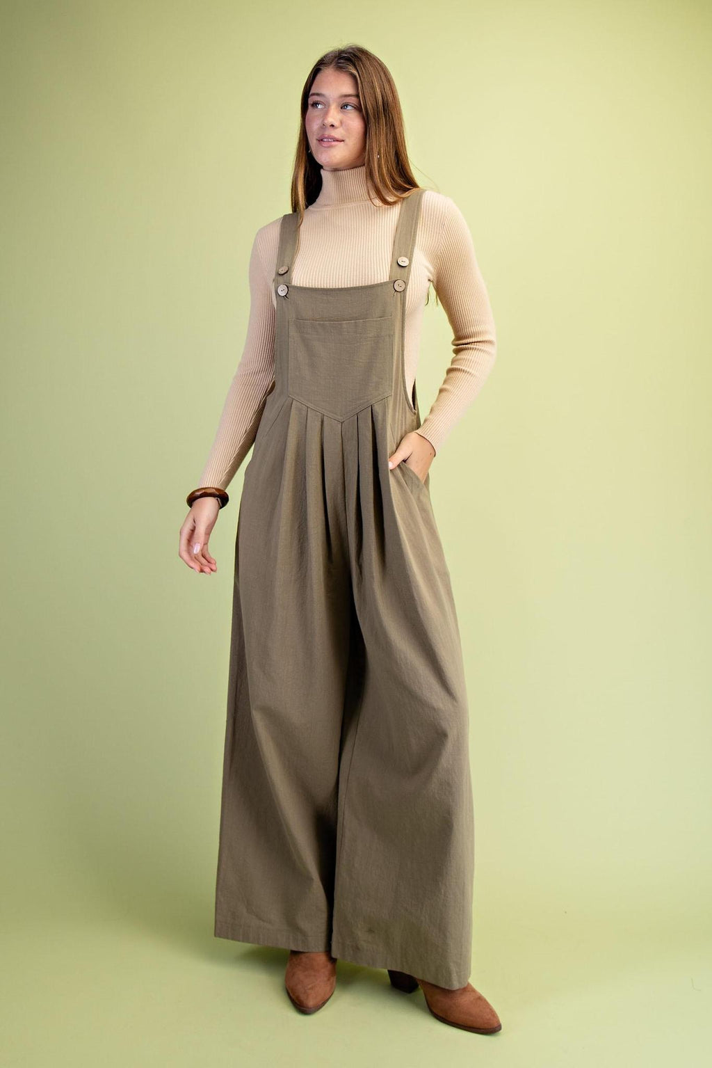Pintuck Detail Overall