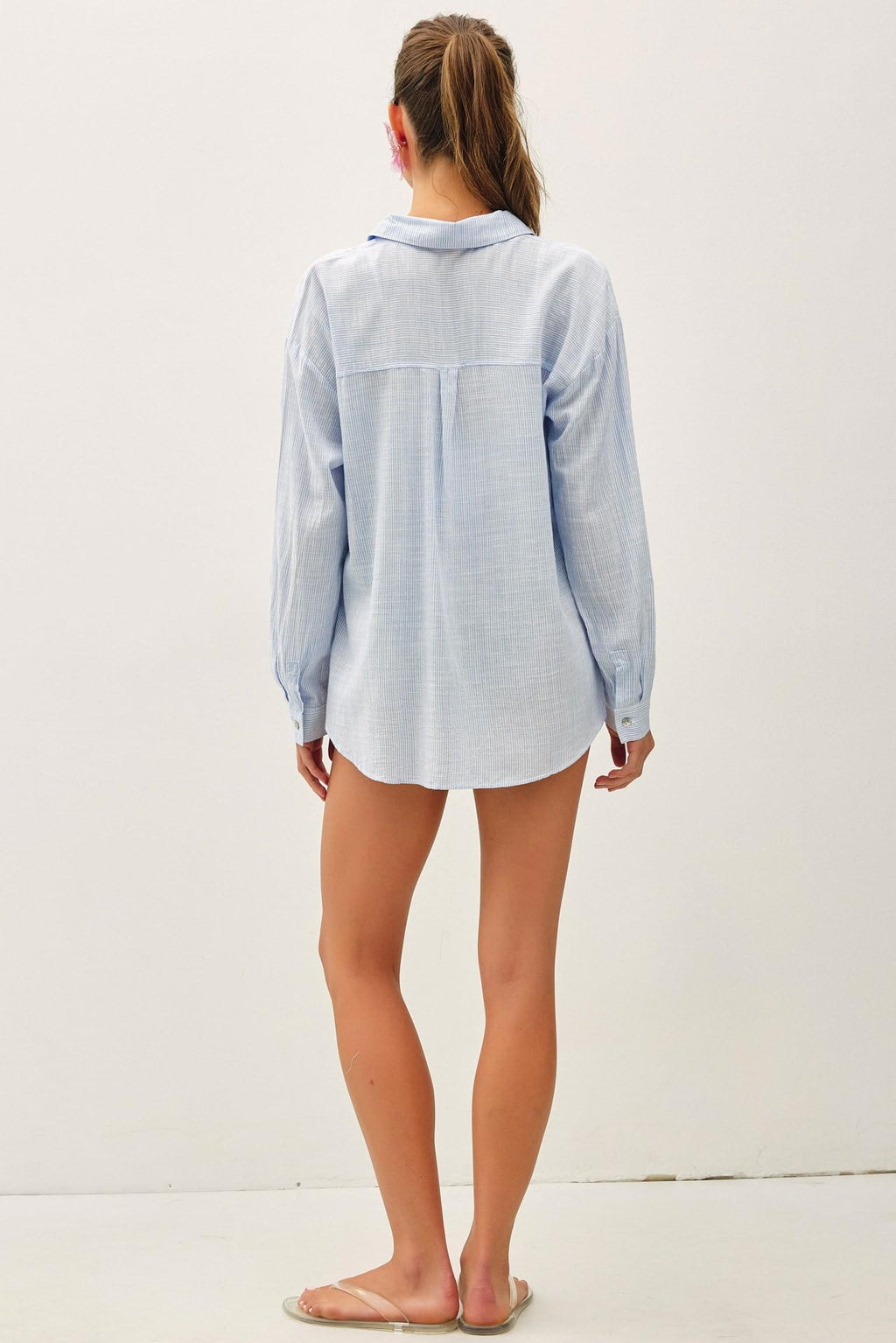 Pinstripe Button Down Shirt