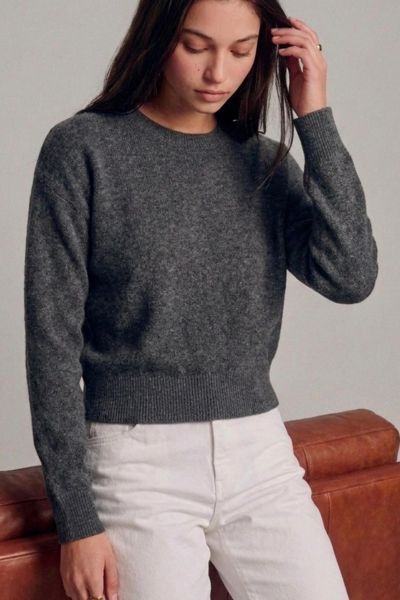 Classic Long Sleeve Crewneck Sweater Top