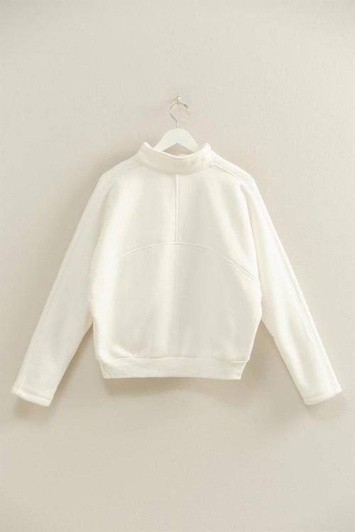Comfy Half Zip Fleece Sweatshirt