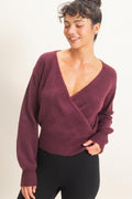 Wrap V-Neck Sweater
