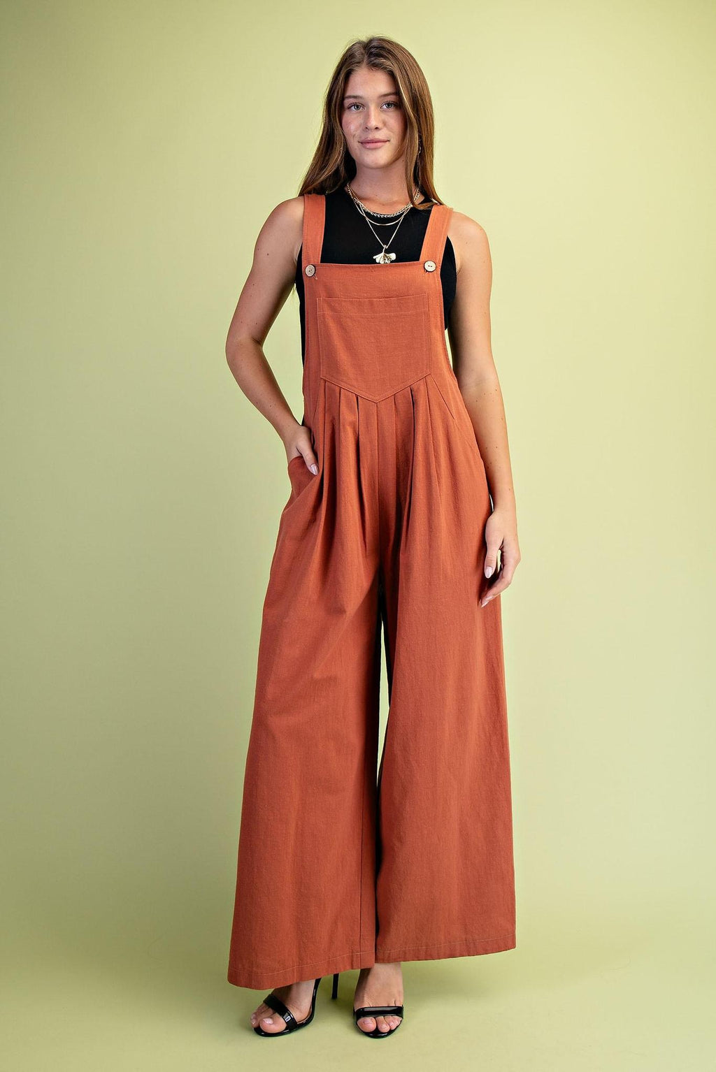 Pintuck Detail Overall
