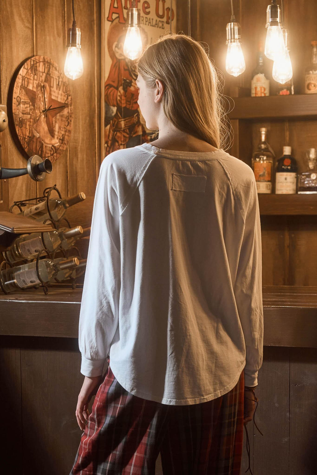 Usa Graphic Raglan Long Sleeve Knit Top
