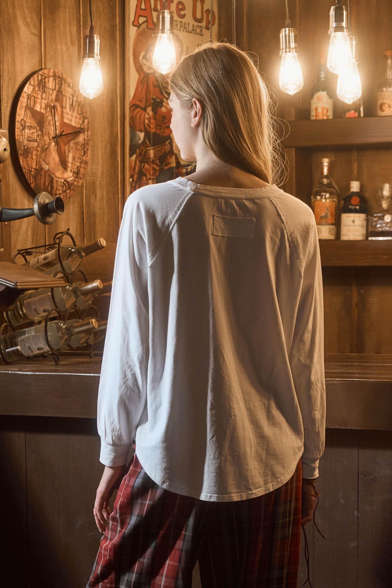 Usa Graphic Raglan Long Sleeve Knit Top