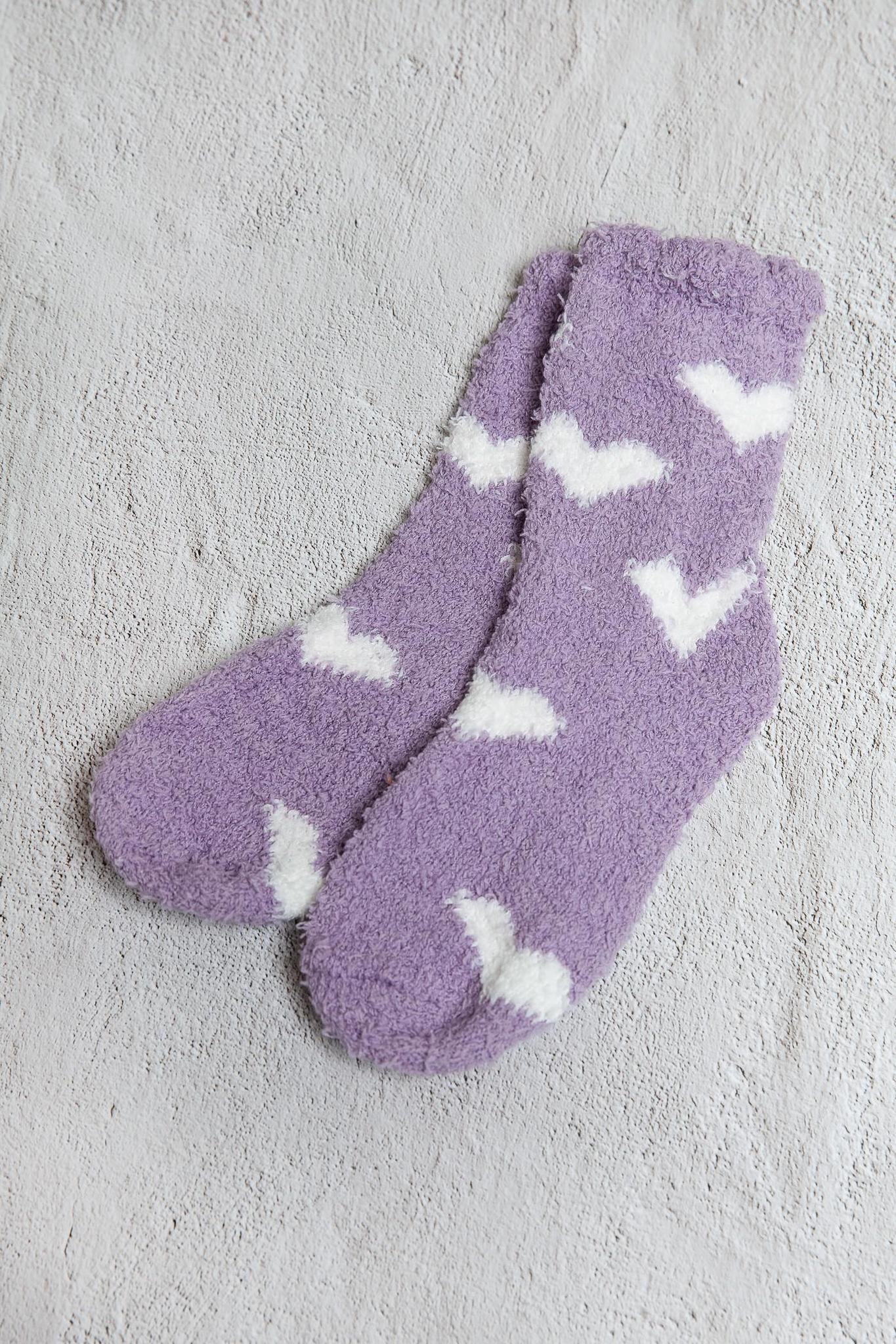 Valentine’s Day fuzzy socks