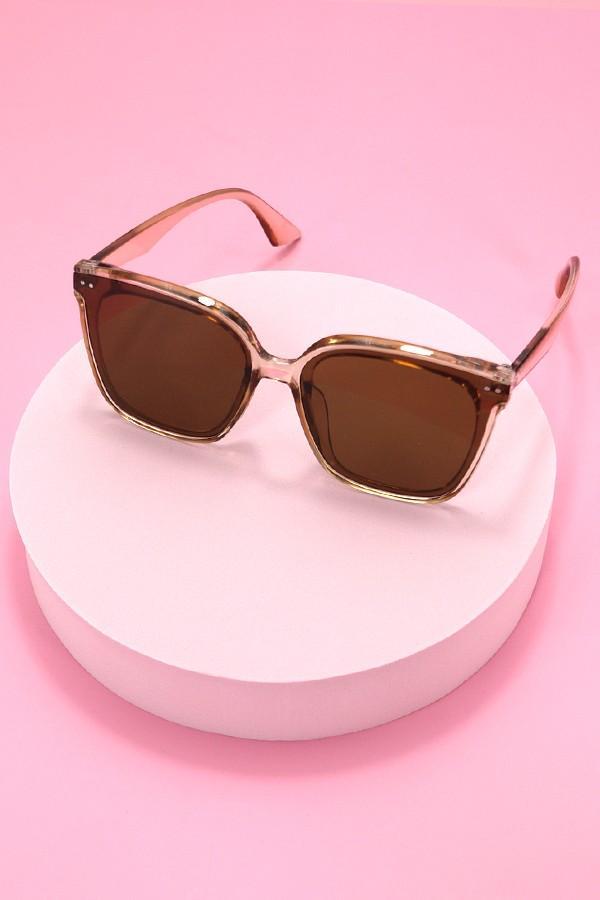 Acetate Square Cateye Sunglasses Set