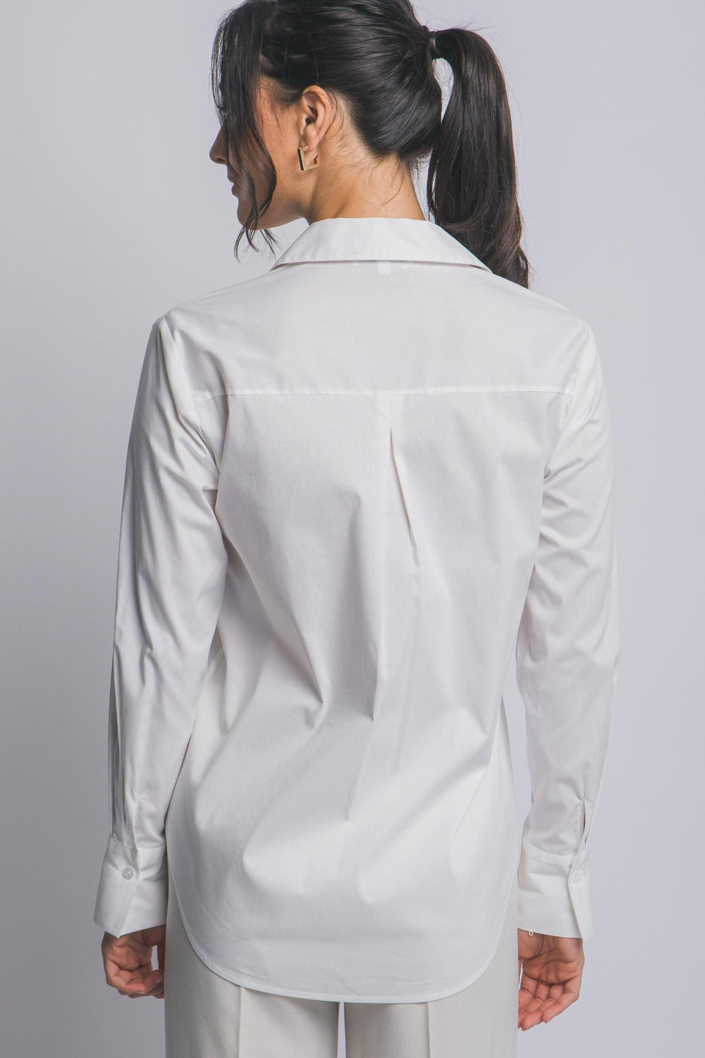 Classic Button-Up Poplin Shirt