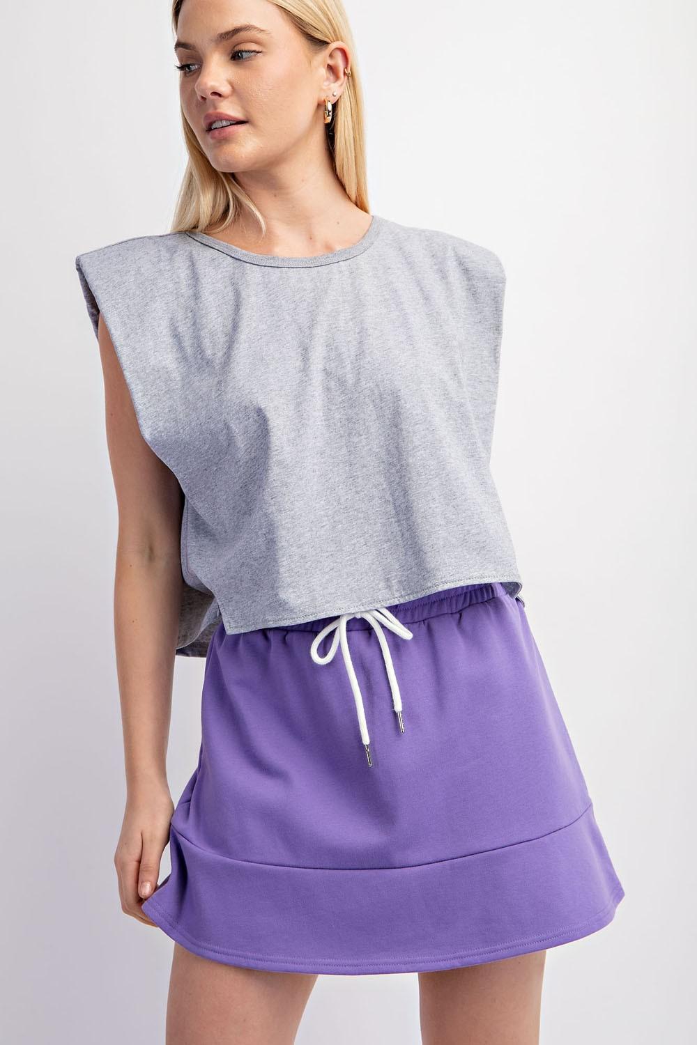 Sweatshirt Mini Skirt