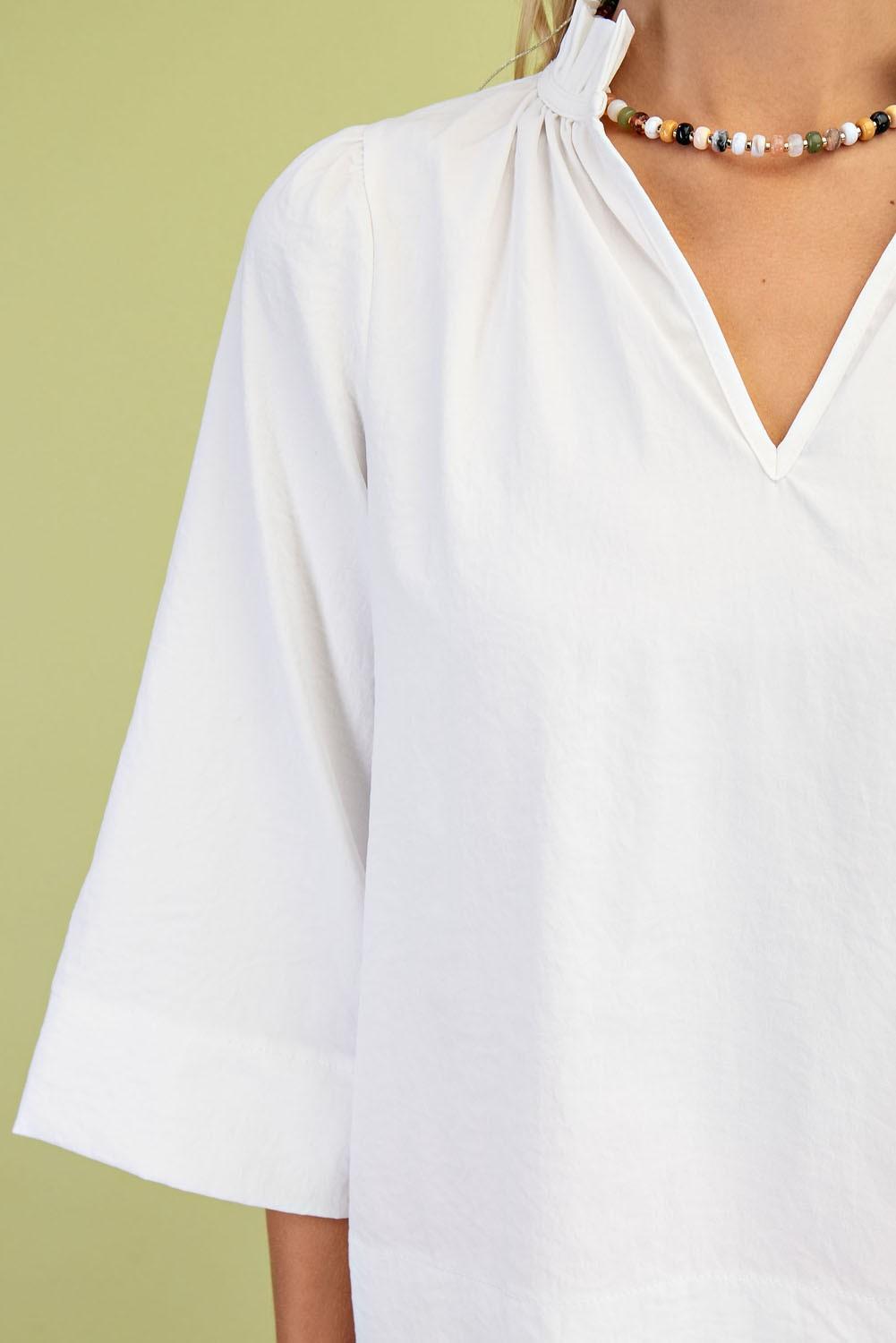 Ruffled Neck Blouse