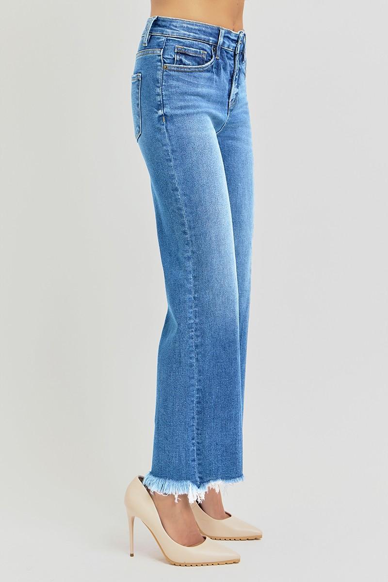 Tummy Control High-Rise Ankle Straight Jeans